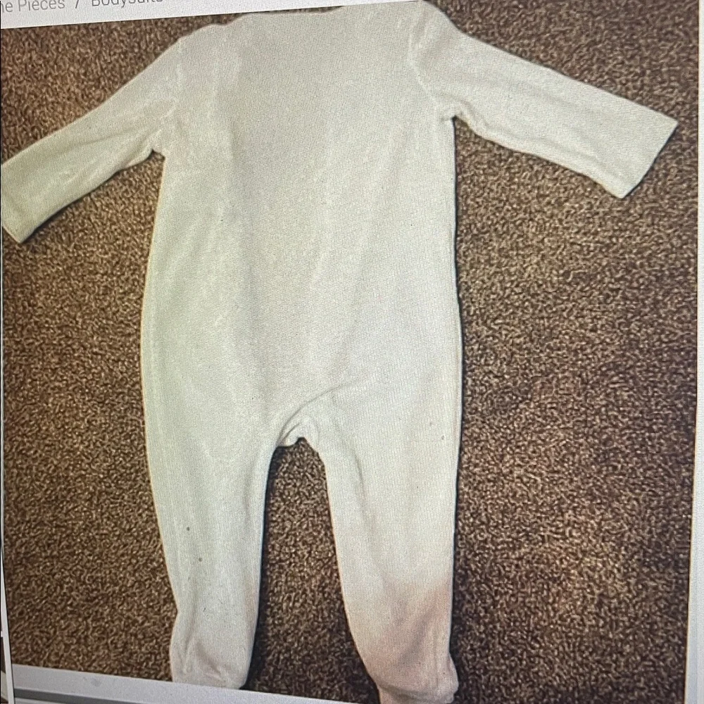 Ralph Lauren baby long sleeve footed body suit 6M